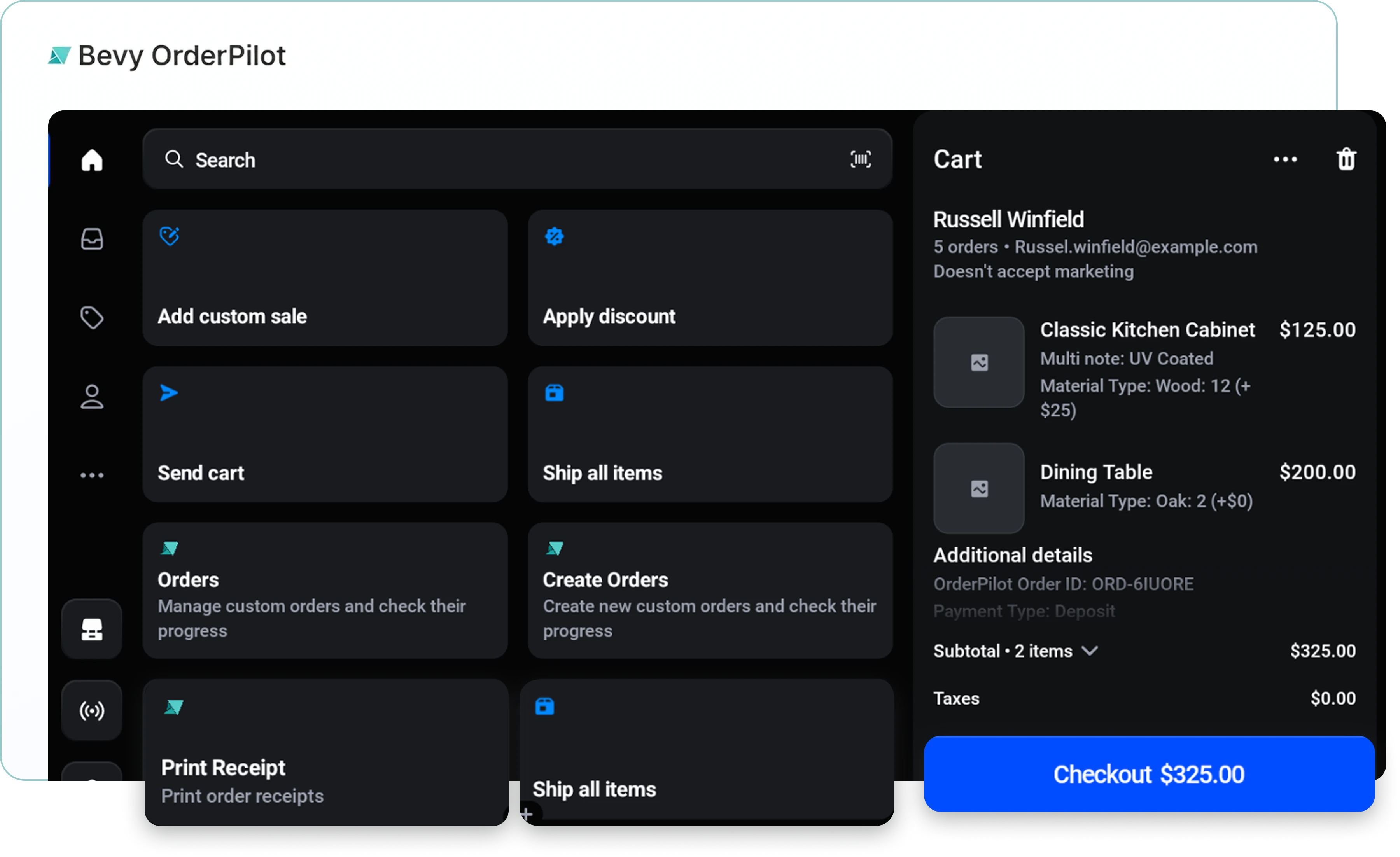 Bevy OrderPilot POS Interface