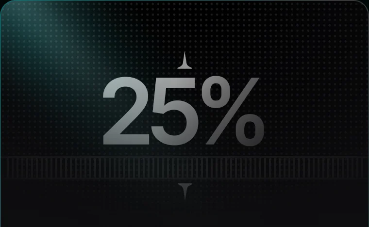 A 25 percent discount gauge